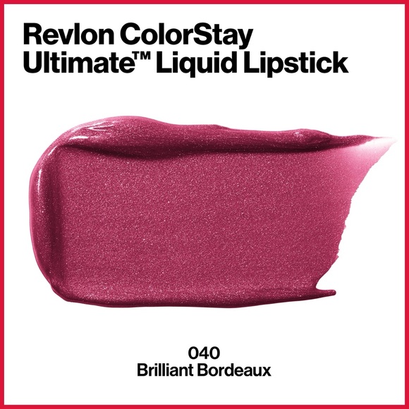 Revlon ColorStay Ultimate Liquid Lipstick, Brilliant Bordeaux 040 - Picture 2 of 10